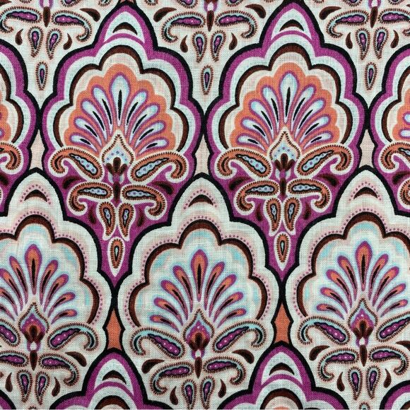Chicos Linen Blouse Art Deco Print Pink & Purple Small - Picture 10 of 10